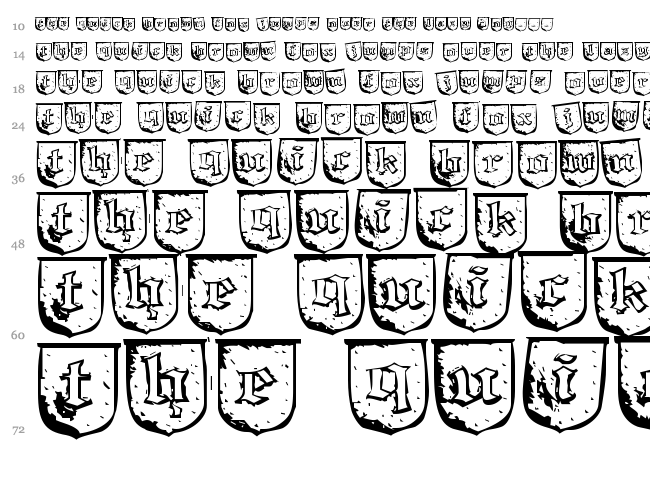 Troll Bait font waterfall